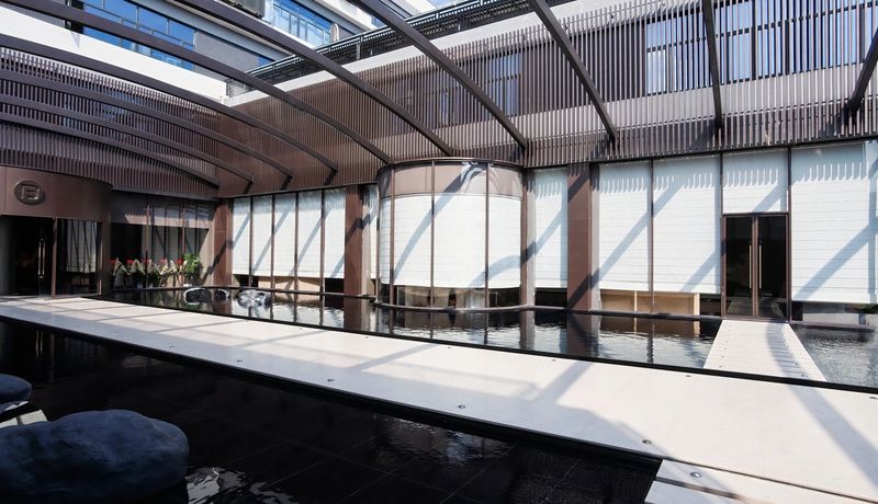 Premium stainless steel kitchen — Fadior showroom