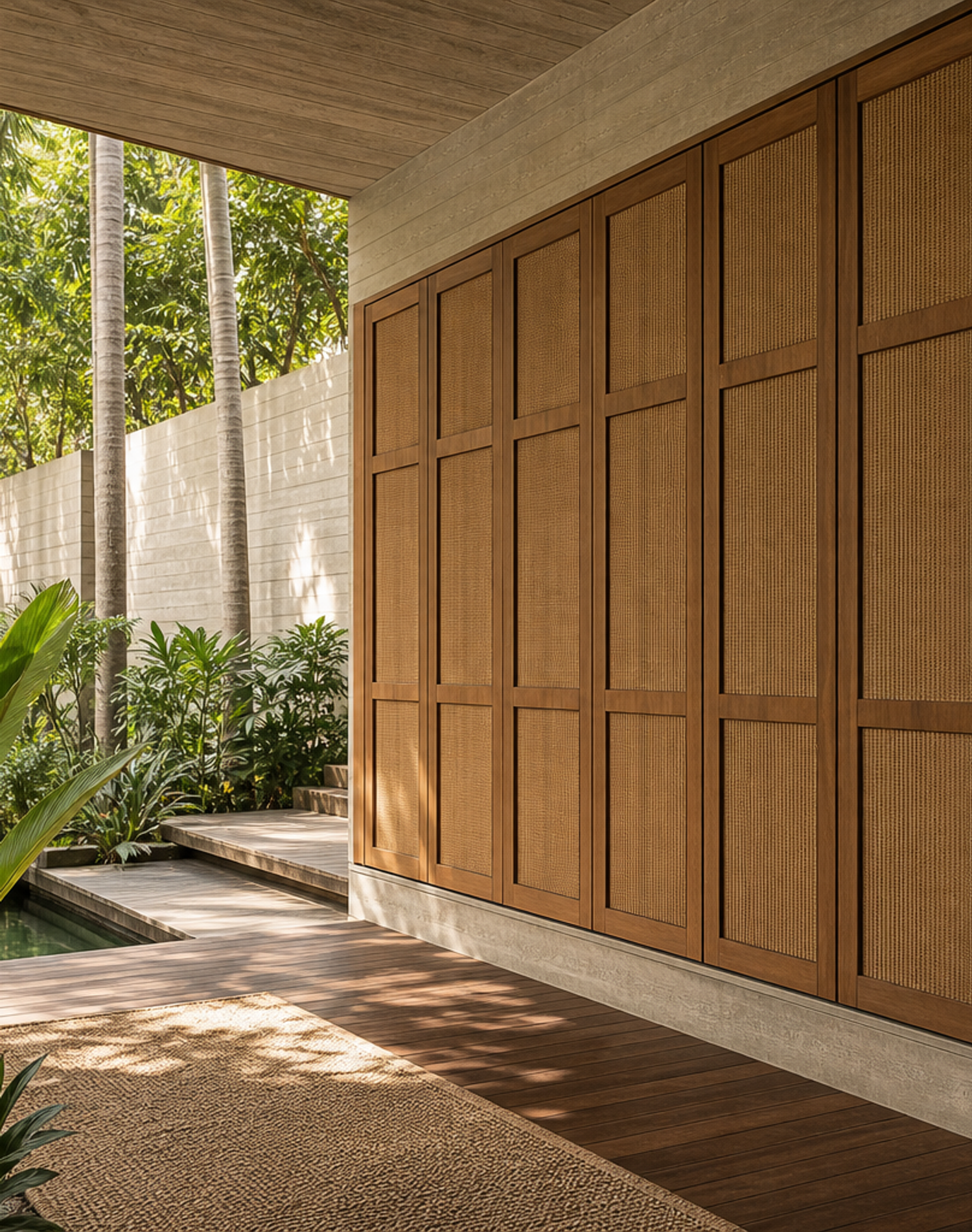 Fadior Voyage Cedar Shadow Dressing Passage — interior room context showing cabinet integration