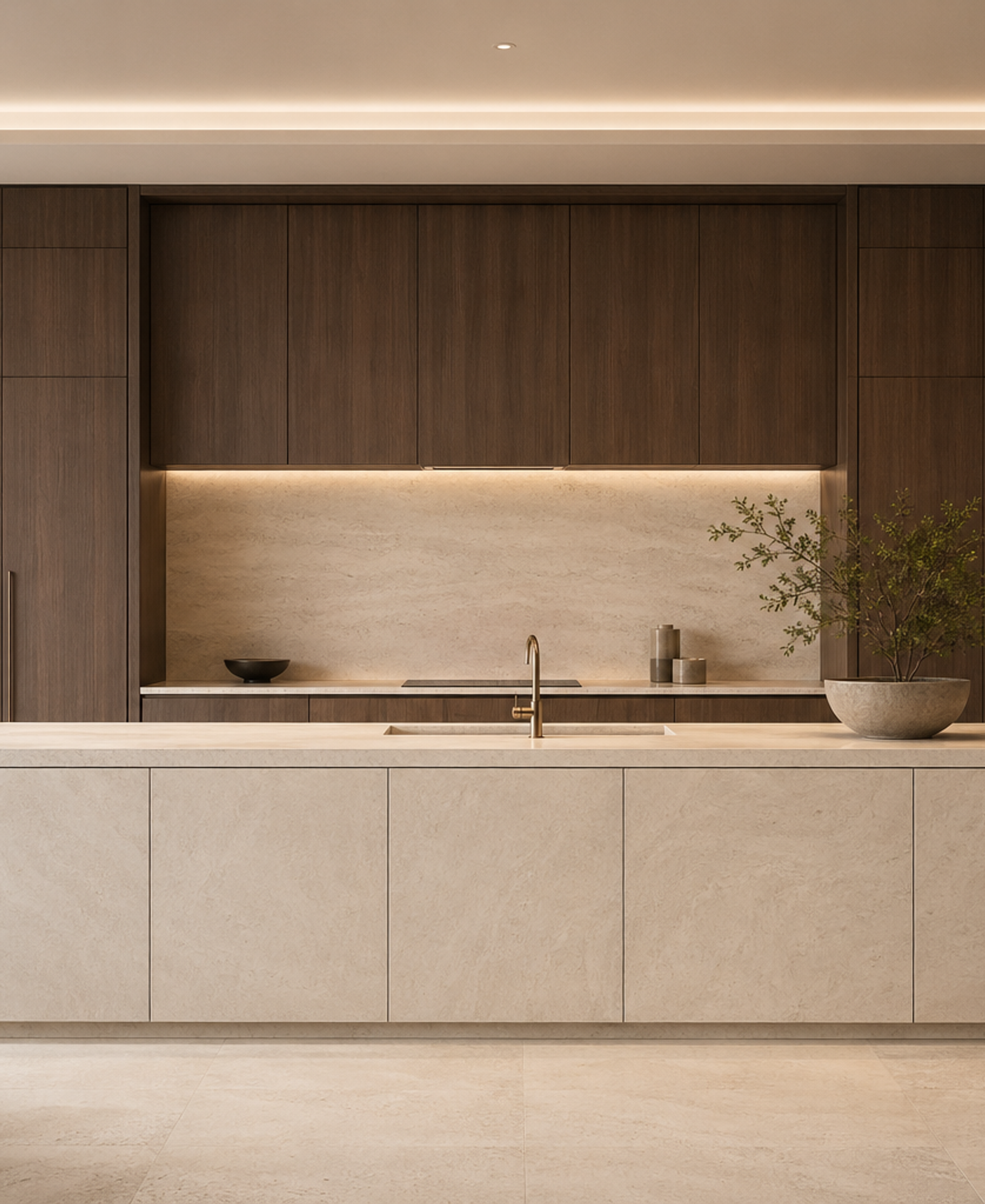 Fadior Meridian Kitchen Suite with Hybriq Prep Monolith — 304 stainless steel kitchen system, front view