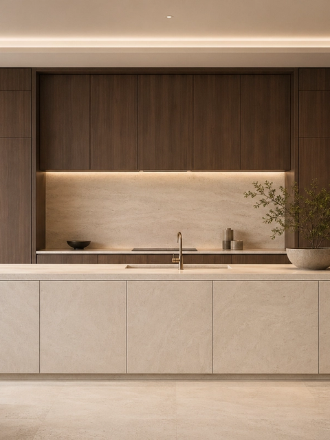 Fadior Meridian Kitchen Suite with Hybriq Prep Monolith — 304 stainless steel kitchen system, front view