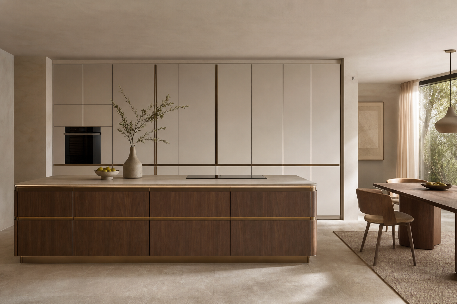 Fadior Atelier Kitchen Suite with Modular Culinary Wall — lifestyle setting with natural light and residential styling