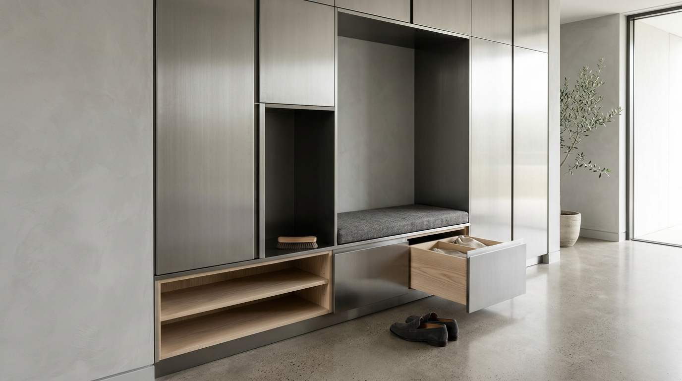 Fadior Archetype Entryway Suite — lifestyle setting with natural light and residential styling