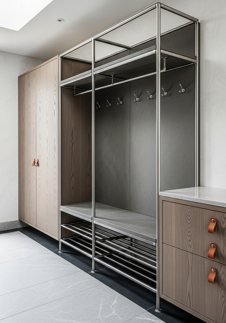 Fadior Archetype Entryway Cabinet — interior room context showing cabinet integration