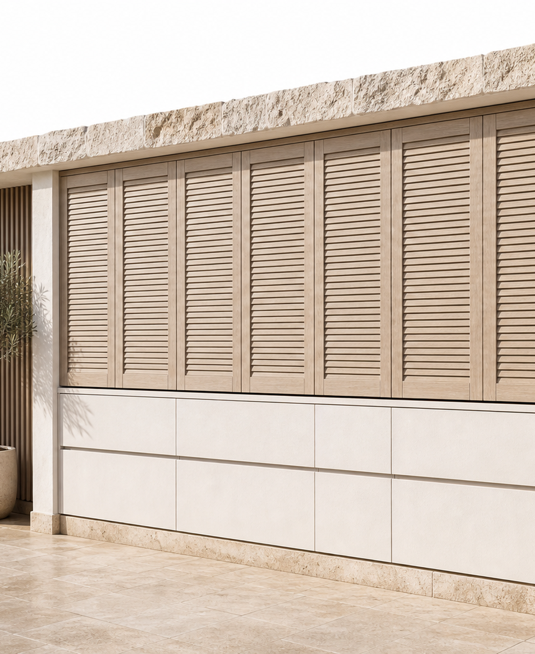 Cannes Storm Shutter Storage Bay vista principal
