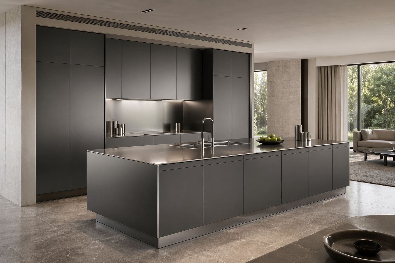 Fadior Abyss Kitchen Suite — lifestyle setting with natural light and residential styling