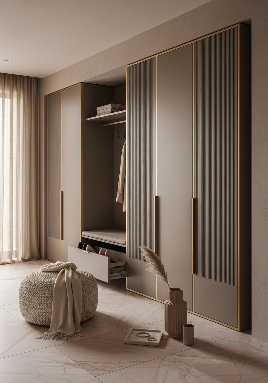 Fadior Archetype Entryway Cabinet — interior room context showing cabinet integration