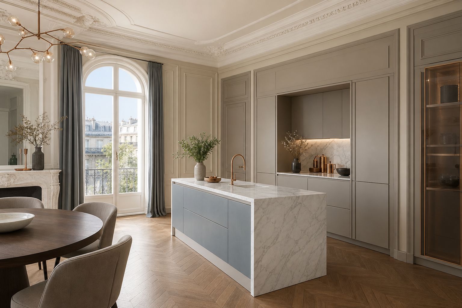 Fadior Dream Home Coffee Station Gallery — interior room context showing cabinet integration