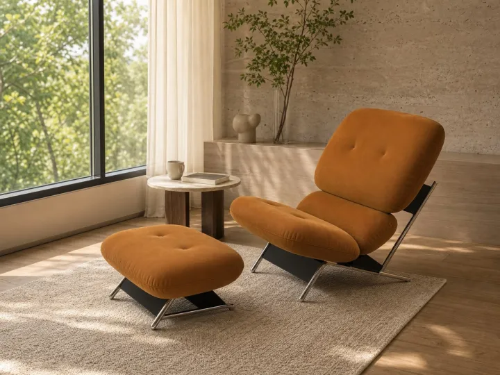 Sillón con Otomana 780×980×820 mm