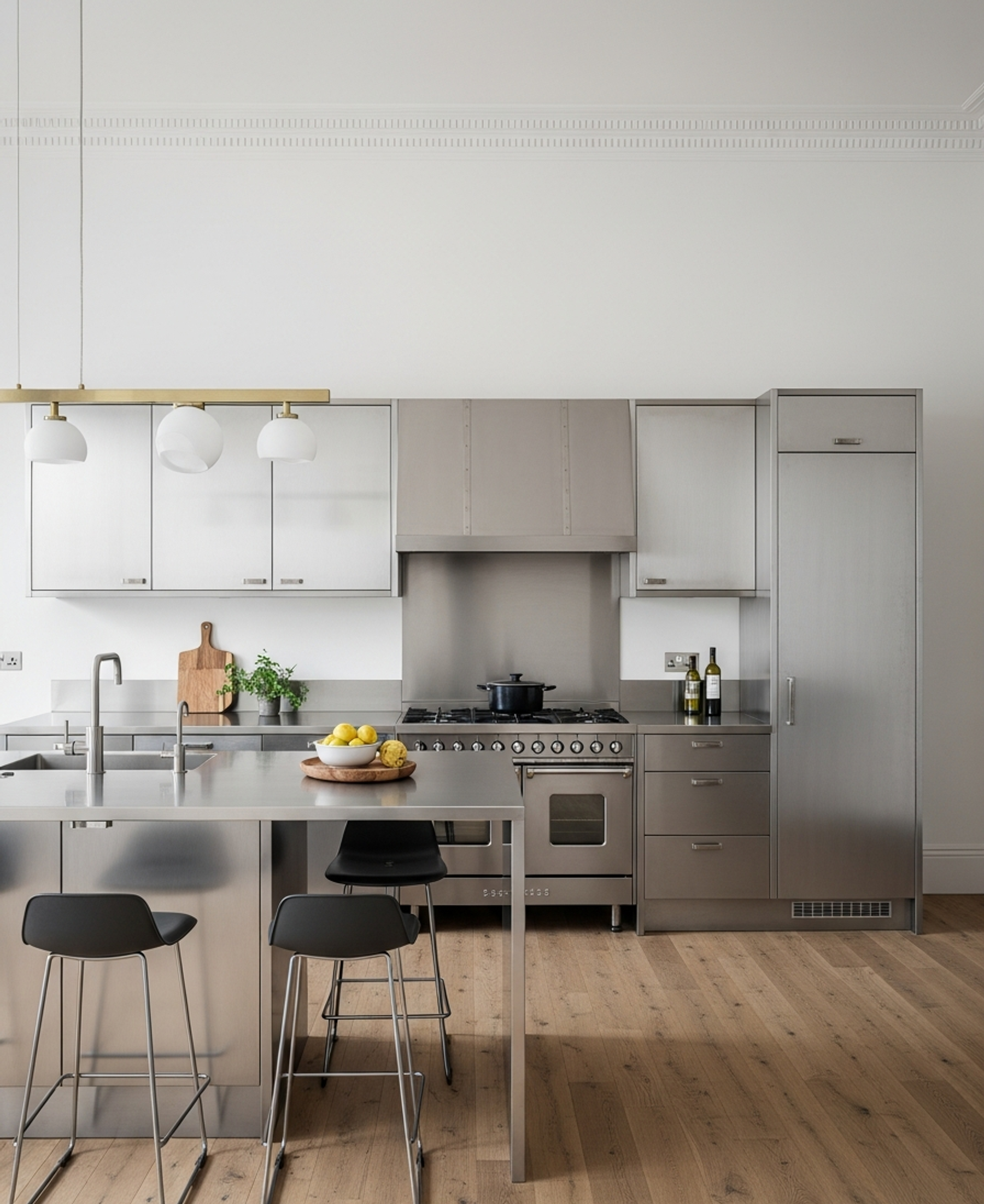 Fadior Abyss Kitchen Suite — 304 stainless steel kitchen system, front view