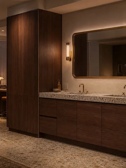 Pared de Referencia Modular de Lavabo Alcove