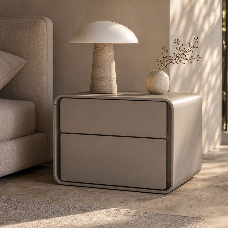 Nightstand (NS-002) styled in a FADIOR HOME interior setting