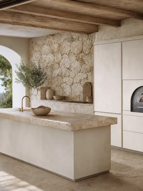 Fadior Solace Kitchen Suite with Artisan Oven Island Column — 304 stainless steel kitchen system, front view