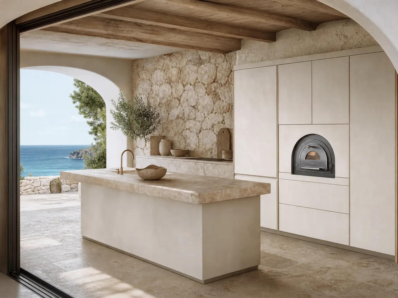 Fadior Solace Kitchen Suite with Artisan Oven Island Column - custom 304 stainless steel kitchen cabinetry with residential finishes, storage planning, and daily workflow