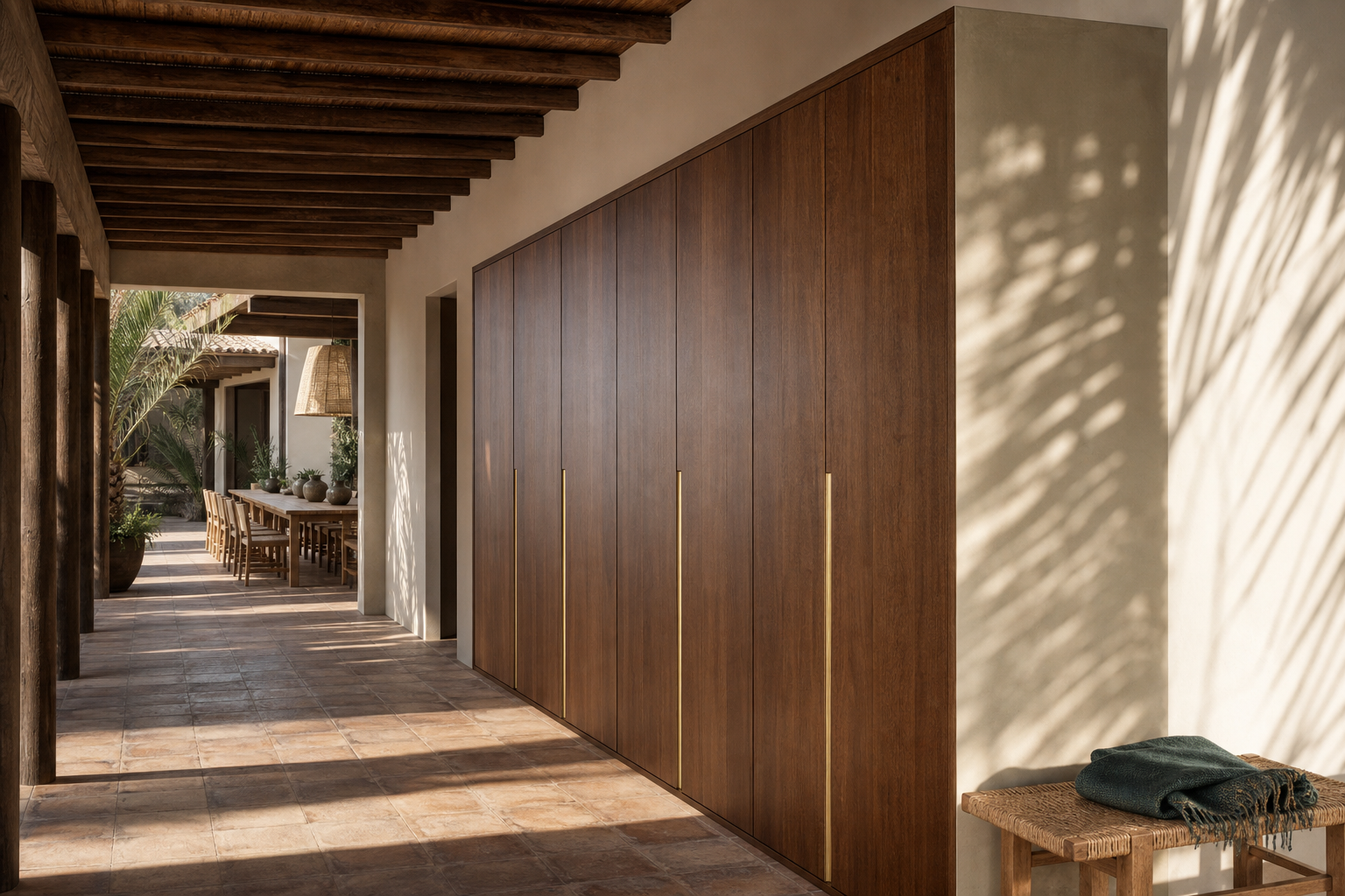 Fadior Canopy Wardrobe Suite with Red Dot Valet Gallery — interior room context showing cabinet integration