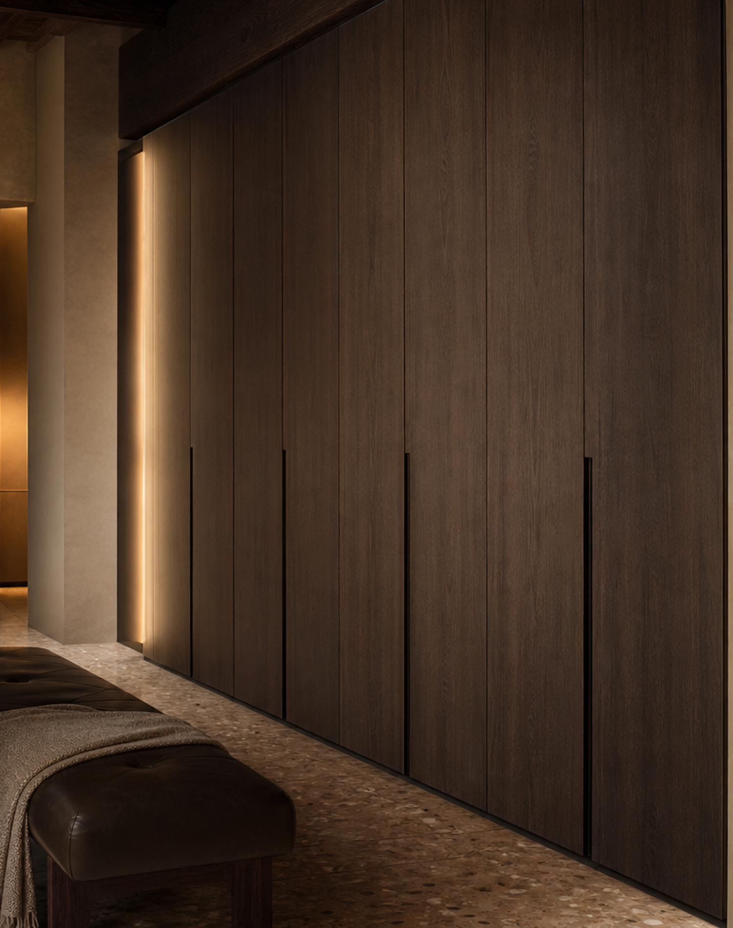 Fadior Voyage Wardrobe Suite with Floating Cedar Wardrobe Promenade — lifestyle setting with natural light and residential