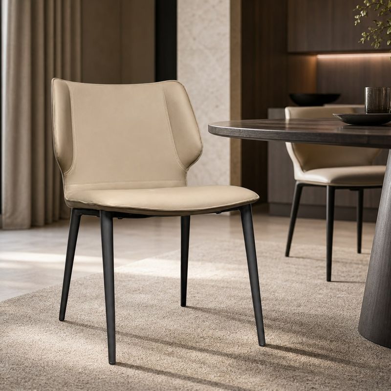Dining Chair (Carbon steel) styled in a FADIOR HOME interior setting