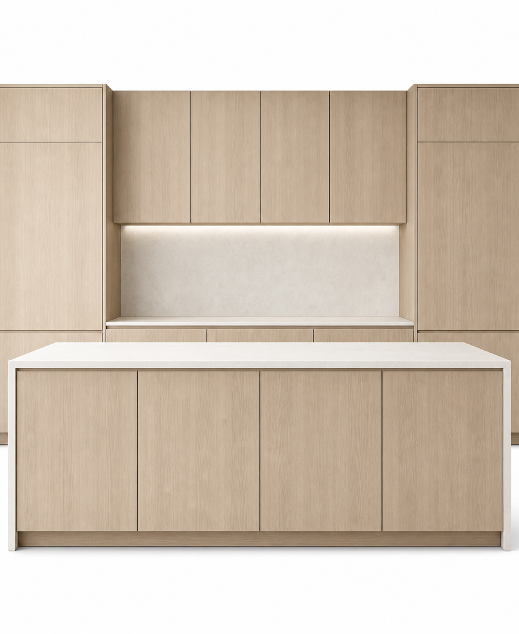 Fadior Terrena Kitchen Suite with Linen Prep Gallery — 304 stainless steel kitchen system, front view