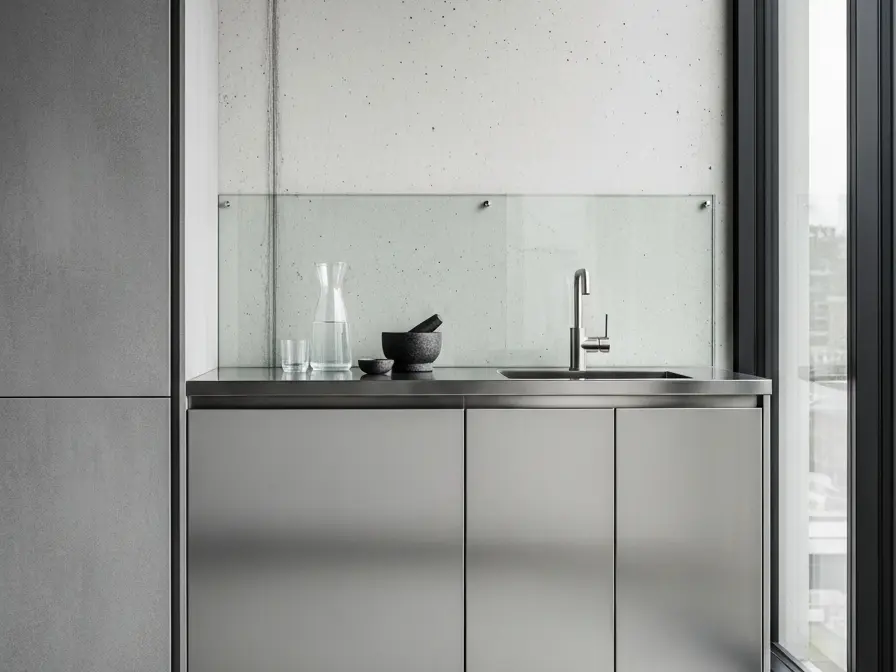 Fadior Dusk Balcony Suite - 304 stainless steel balcony cabinetry for humidity, laundry overflow, utility storage, and semi-outdoor residential use