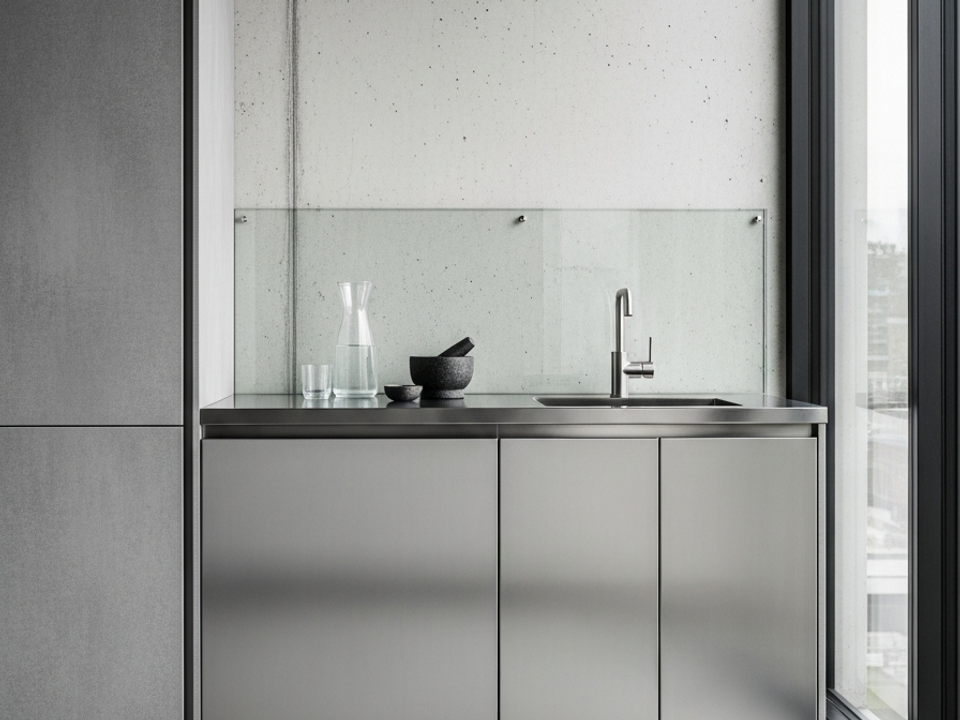 Fadior Dusk Balcony Suite — 304 stainless steel balcony system, front view