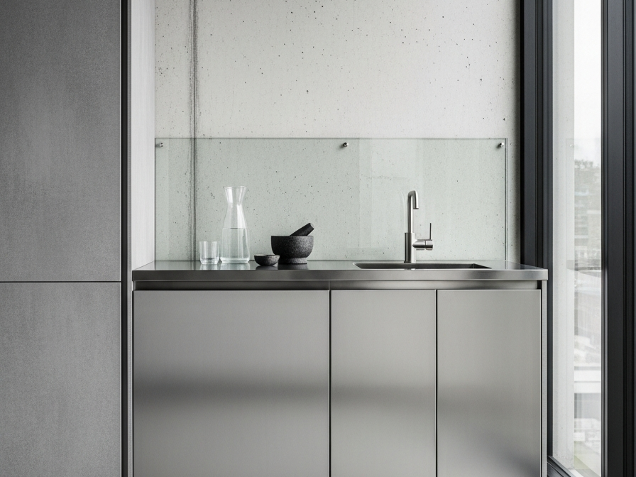 Fadior Dusk Balcony Suite — 304 stainless steel balcony system, front view