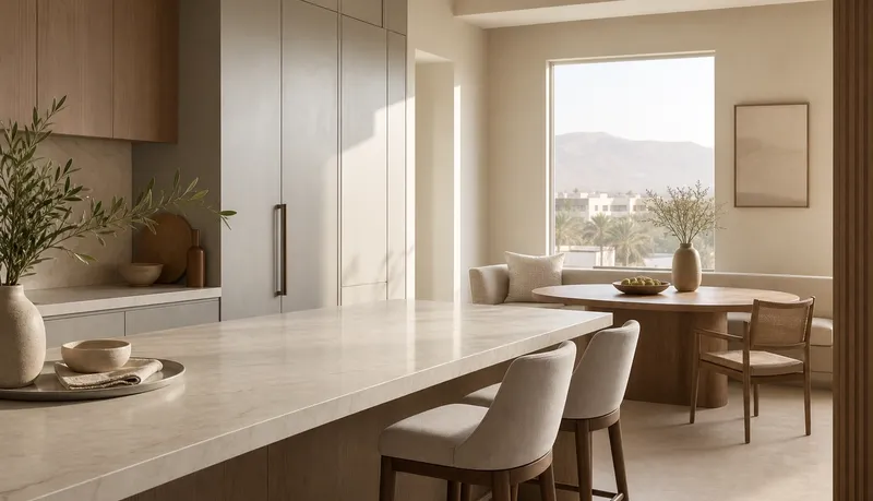 Materiales de superficie sólida para cocinas — editorial de Fadior sobre mobiliario en acero inoxidable 304