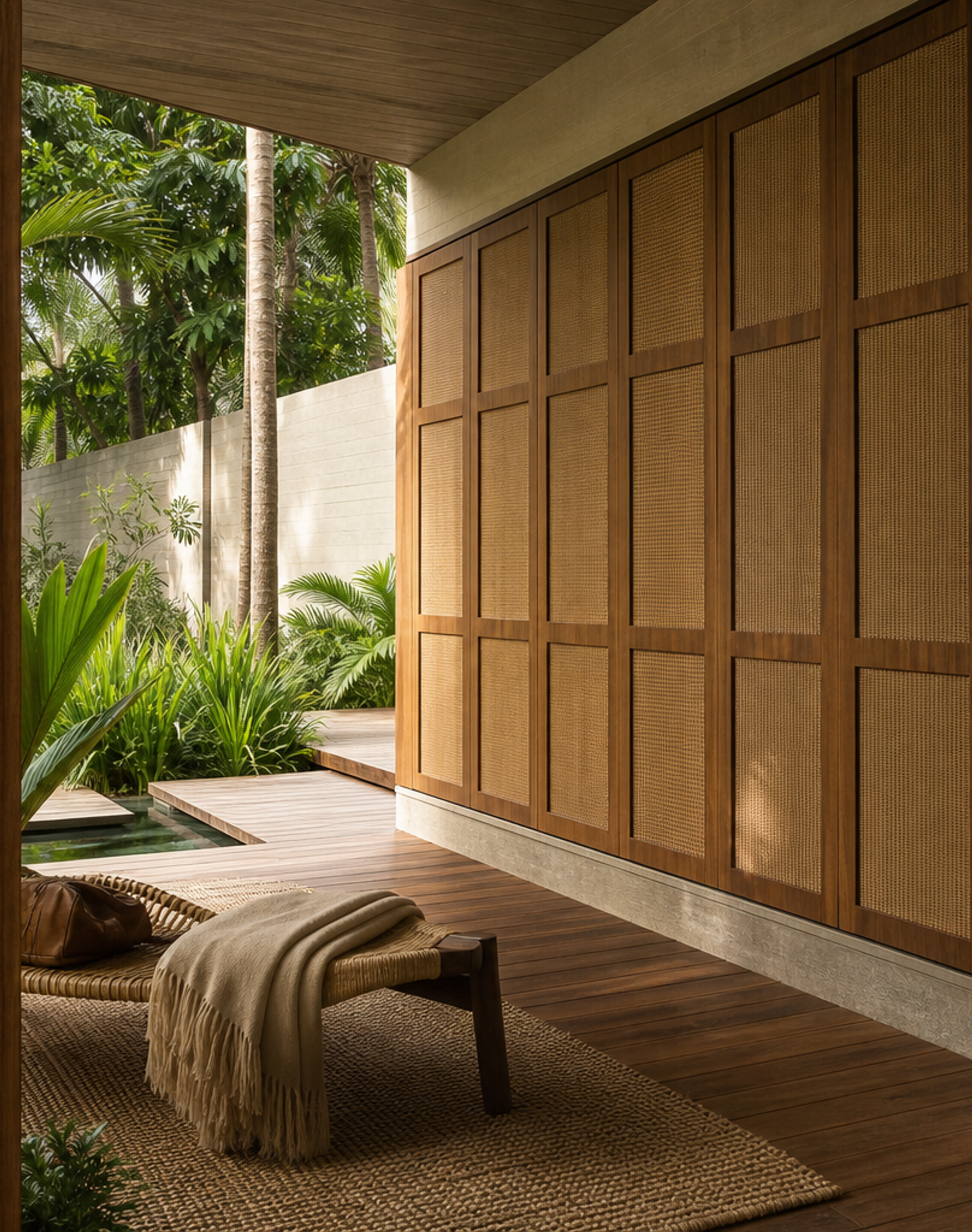 Fadior Voyage Cedar Shadow Dressing Passage — lifestyle setting with natural light and residential styling