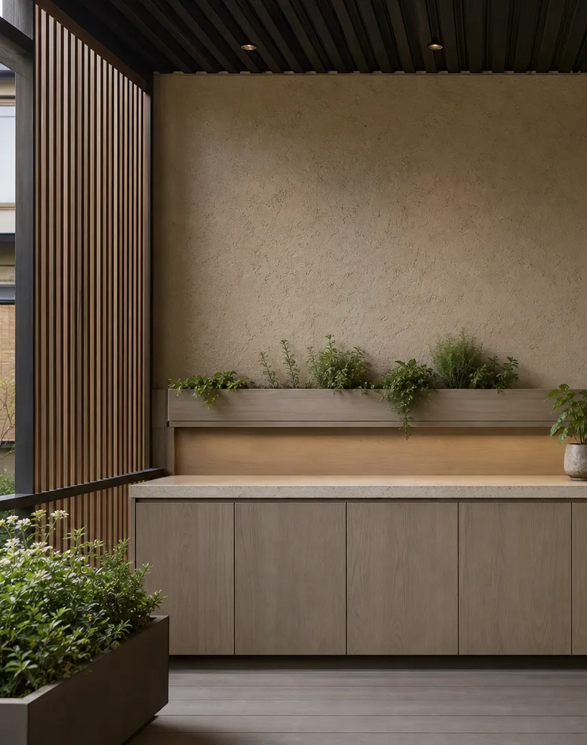 Suite de Balcón Aurora con Estante Plegable para Hierbas perspectiva interior