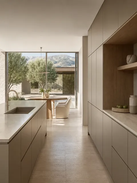 Suite de Cocina Pavilion con Galería de Patio Casa Italia