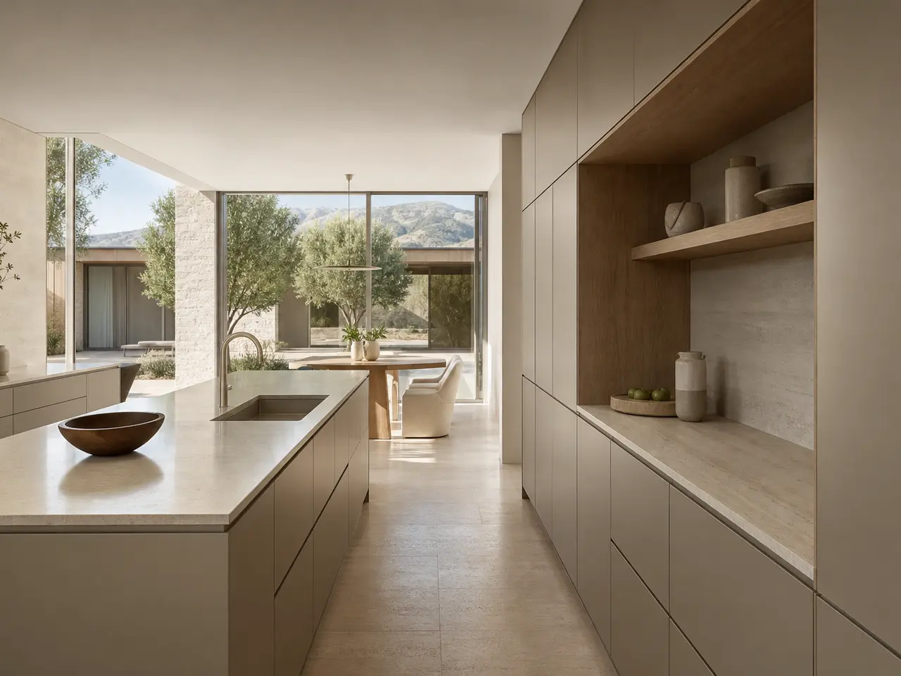 Fadior Pavilion Kitchen Suite with Casa Italia Courtyard Galley - custom 304 stainless steel kitchen cabinetry with residential finishes, storage planning, and daily workflow
