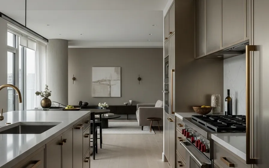 Apartamento Toronto Yorkville — proyecto Fadior con mobiliario en acero inoxidable 304