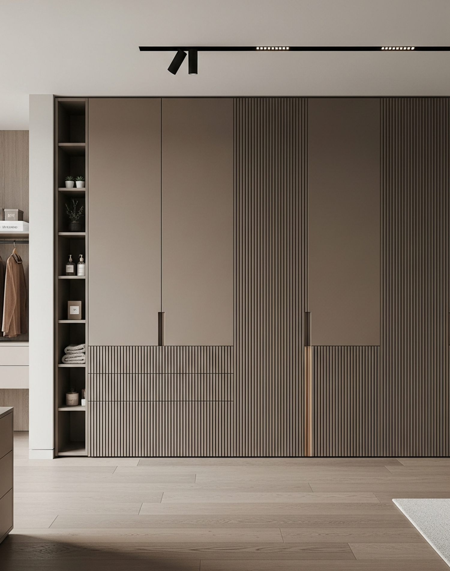 Fadior Brera Wardrobe Suite — interior room context showing cabinet integration