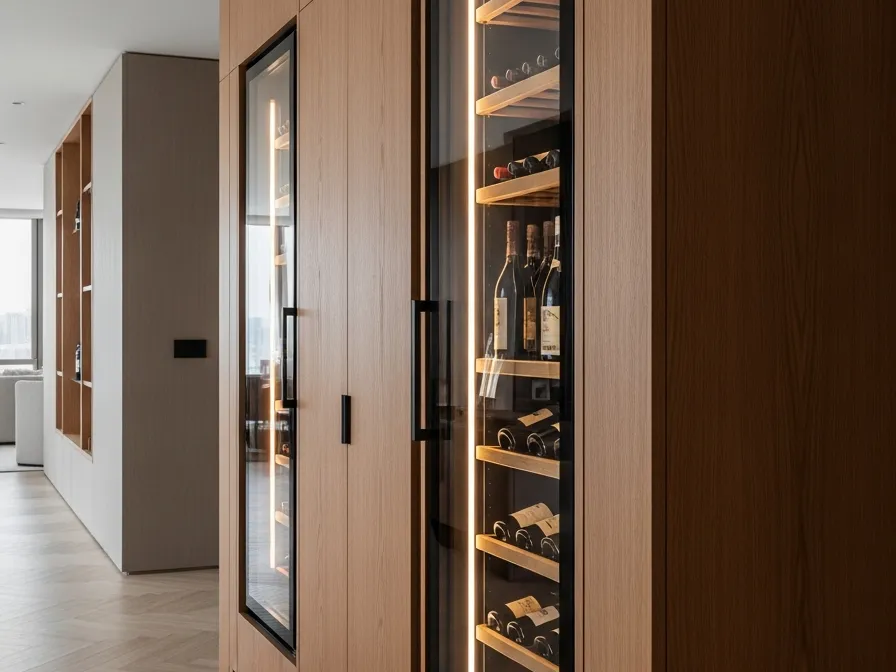 Armario para vinos Fadior con mobiliario en acero inoxidable 304