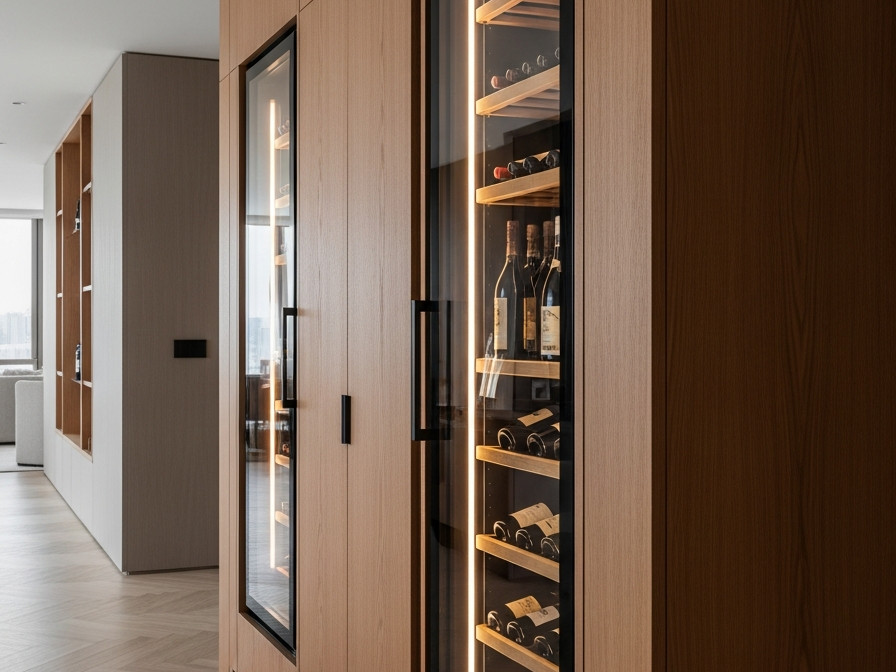 Fadior Wine Cabinet — premium stainless steel cabinetry