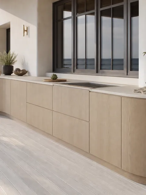 Cocina exterior Vantage con bahía de preparación Arc Hearth