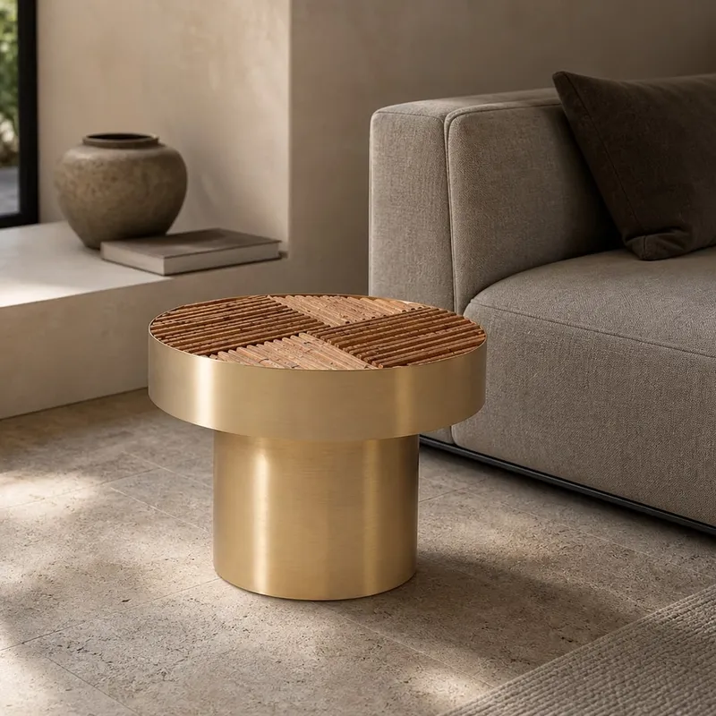 Rattan Side Table
