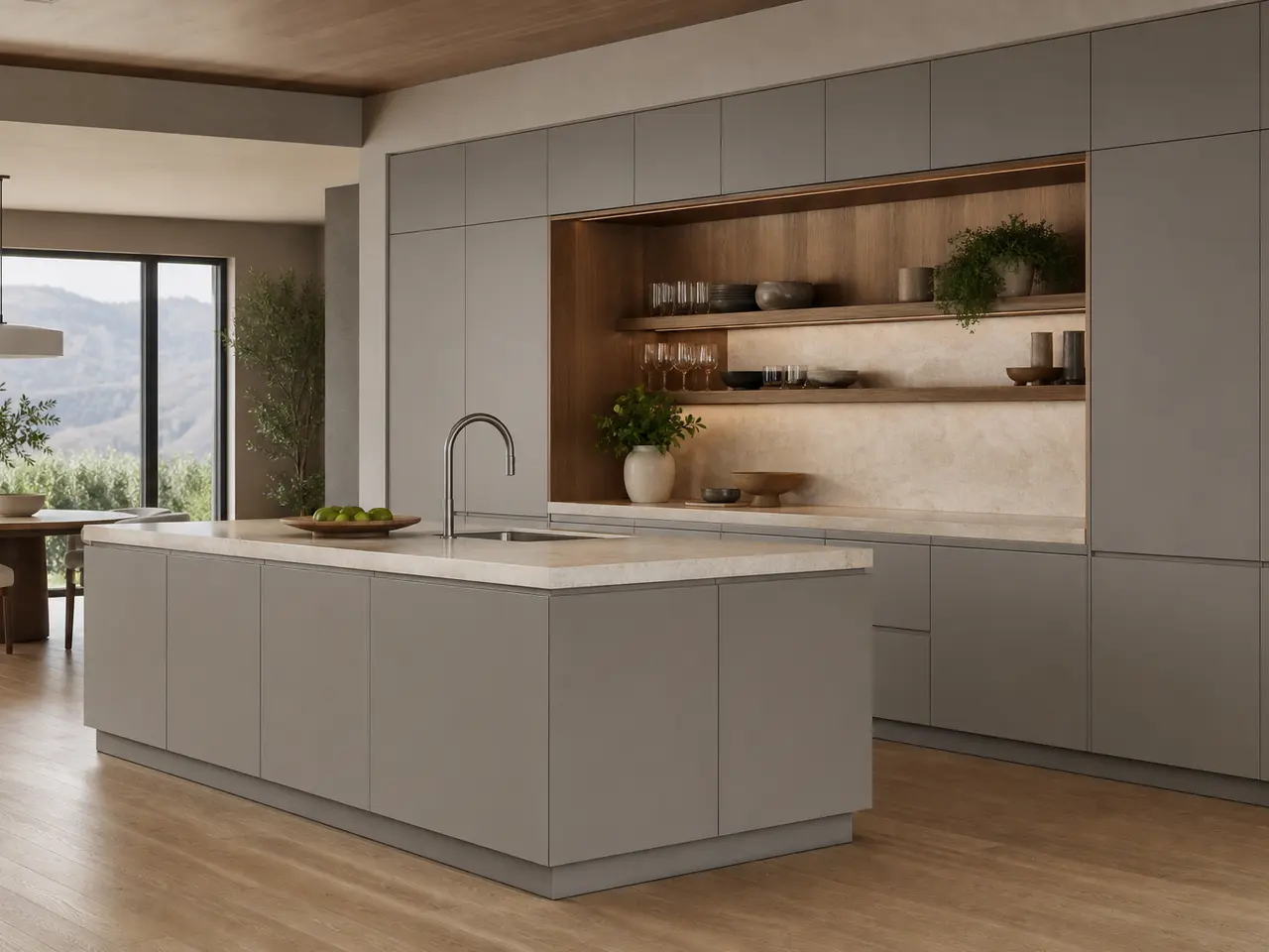 Fadior Dream Home Kitchen Suite with Verdant Butler Gallery — 304 stainless steel kitchen system, front view