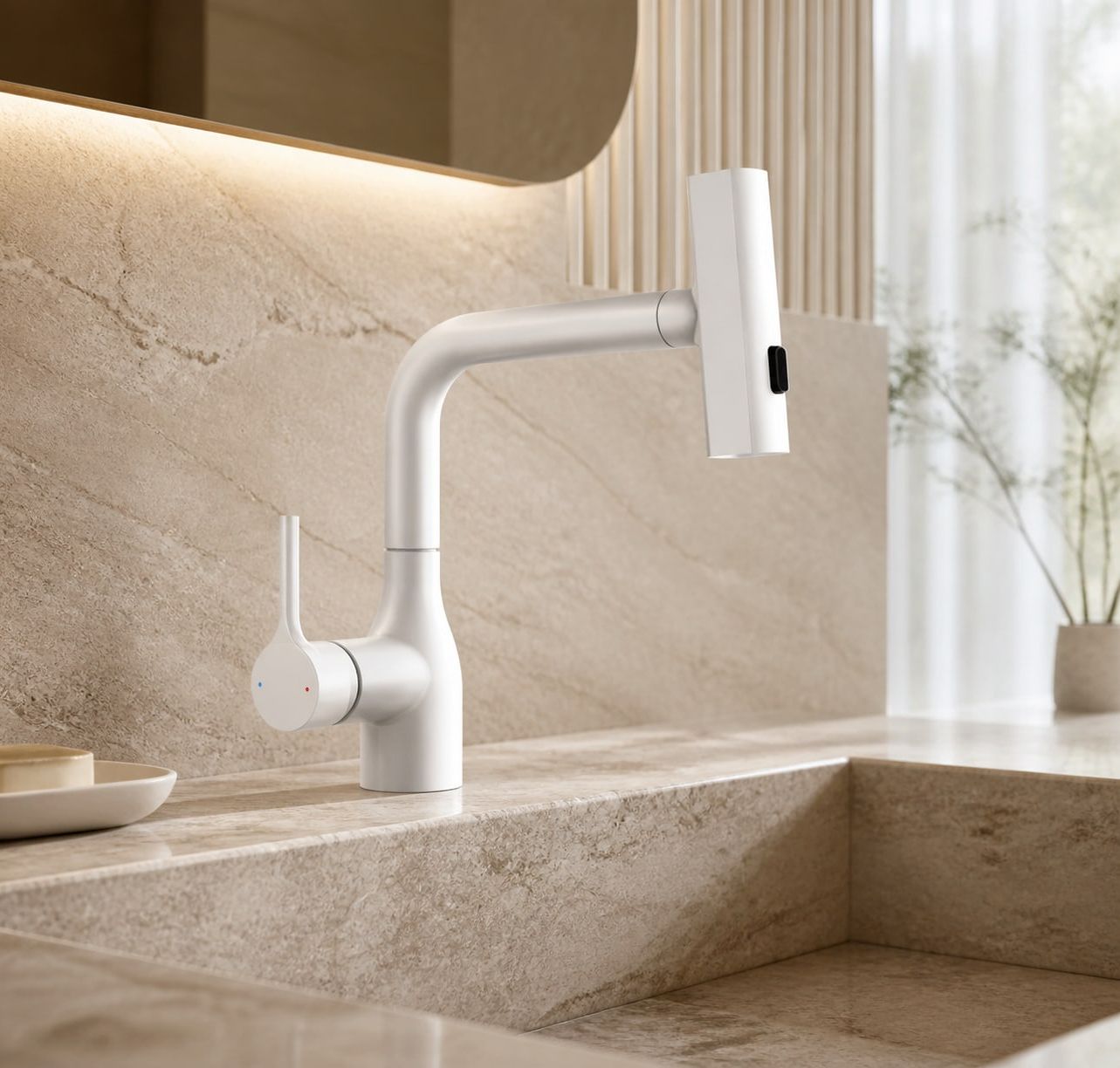 Basin styled in a FADIOR HOME interior setting