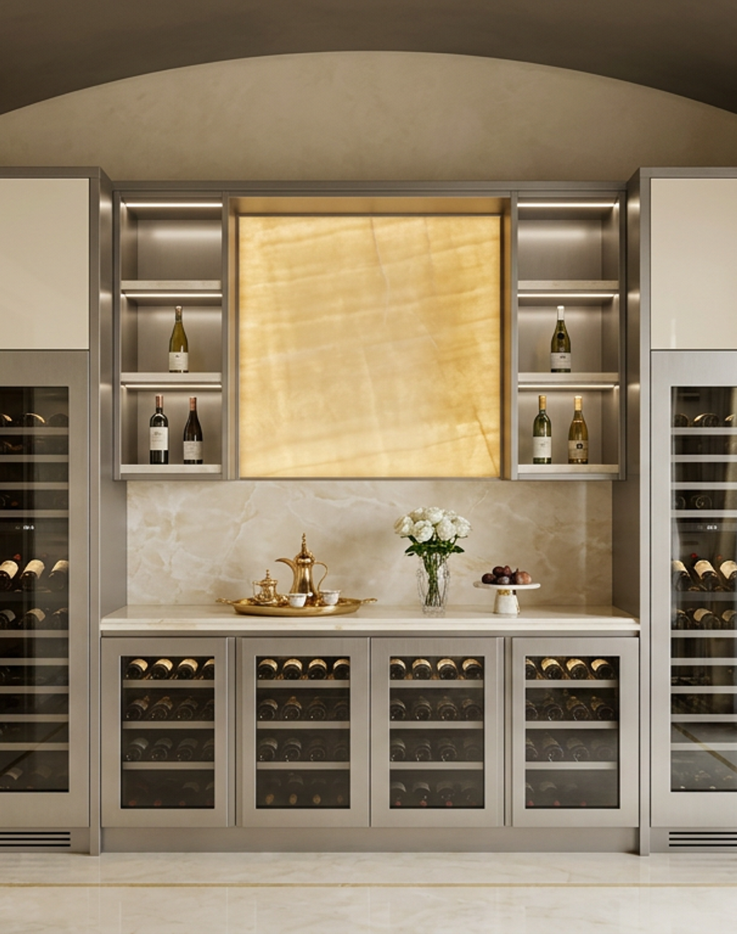Cru Wine Cabinet Suite lifestyle view