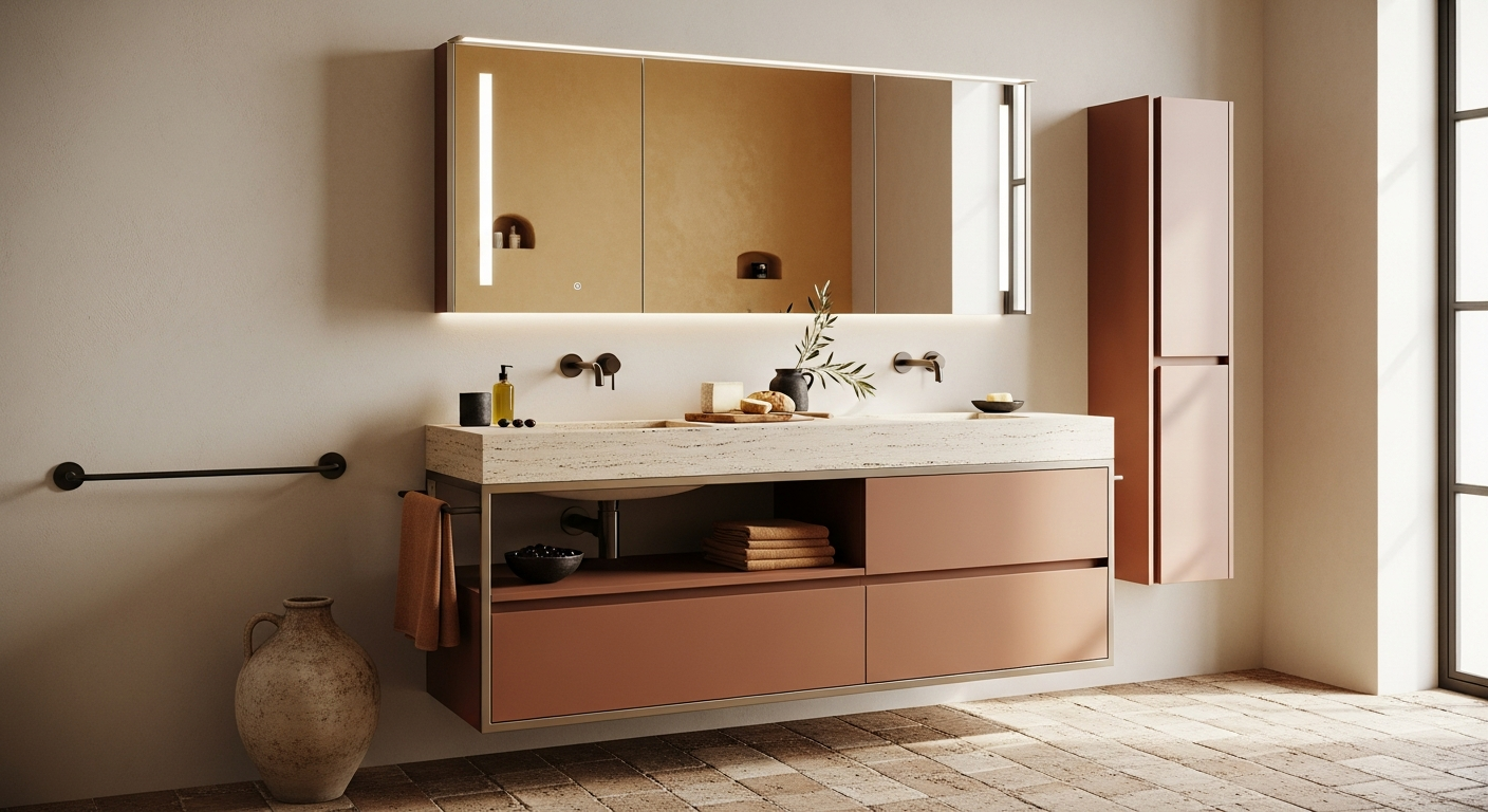 Fadior Acqua Vanity Suite — lifestyle setting with natural light and residential styling