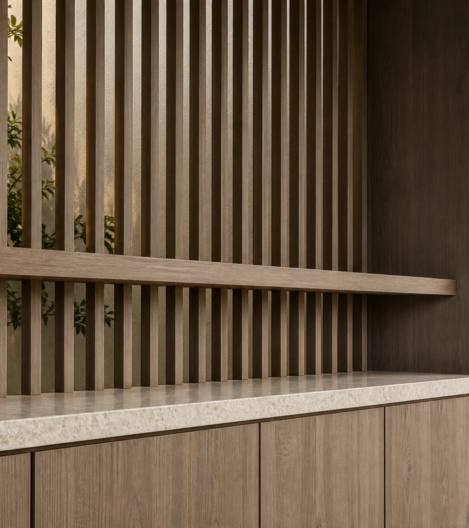 Fadior Soleil Balcony Suite with Rain Screen Morning Bar — close-up of stainless steel finish and hardware detail