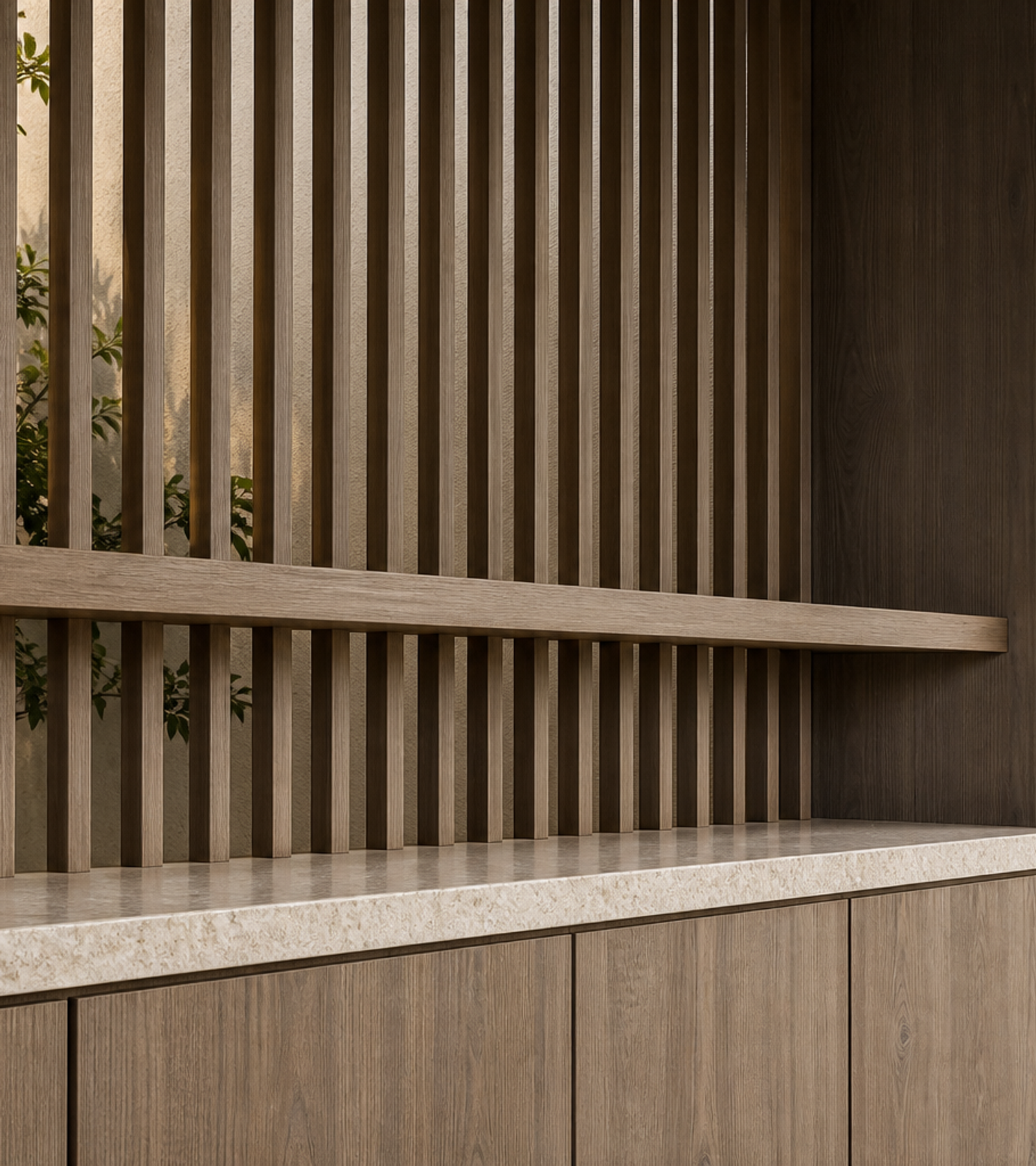 Fadior Soleil Balcony Suite with Rain Screen Morning Bar — close-up of stainless steel finish and hardware detail