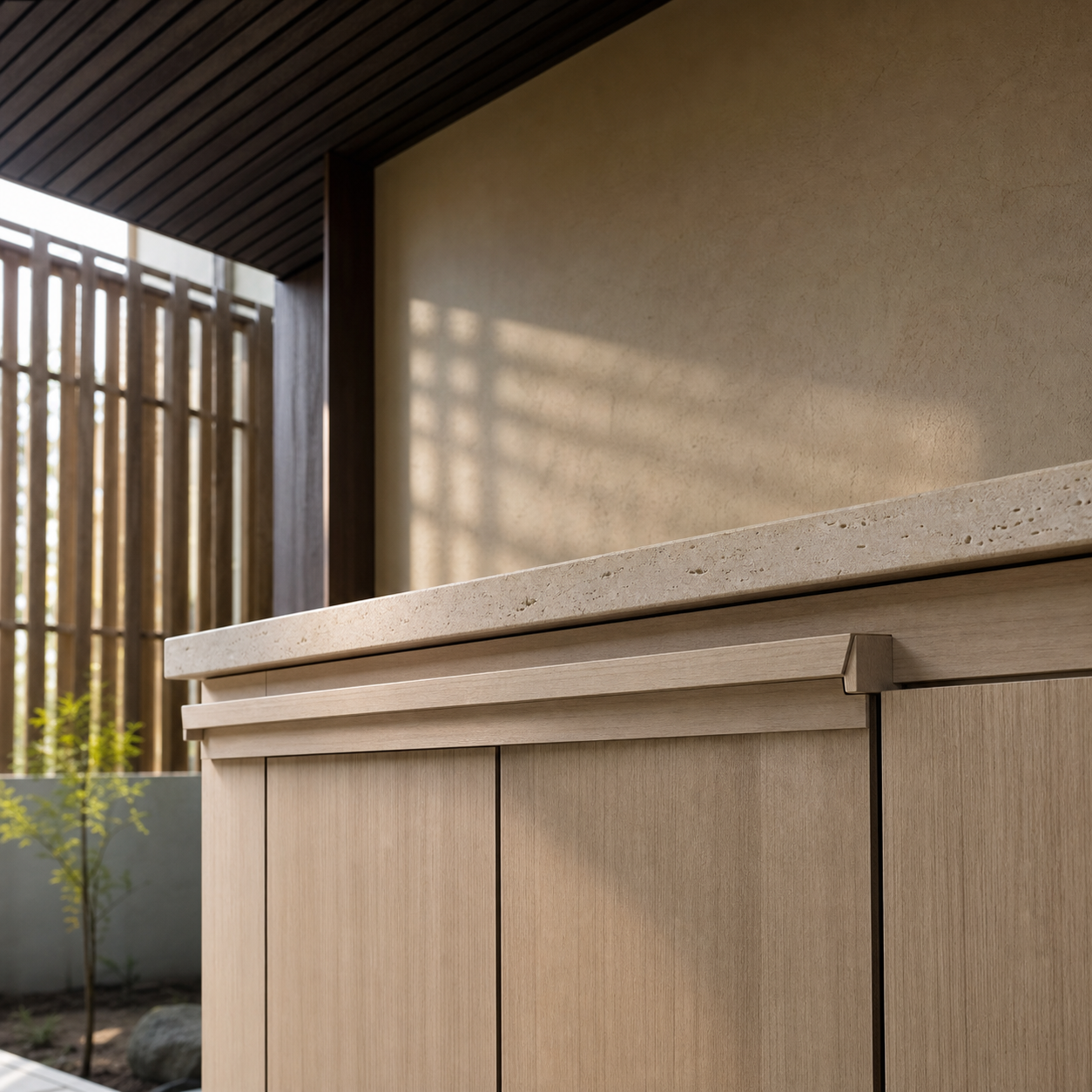 Fadior Aurora Balcony Suite with Foldaway Herb Rail — close-up of stainless steel finish and hardware detail