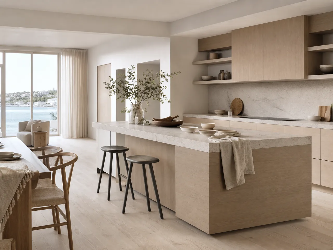 Arquitectura de herrajes de lujo para cocina — editorial de Fadior sobre mobiliario en acero inoxidable 304