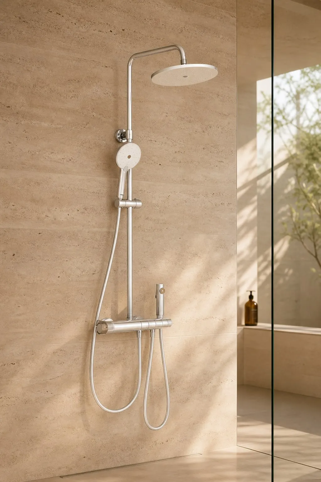 Four-Function Thermostatic 300 mm Shower System — HJ-033
