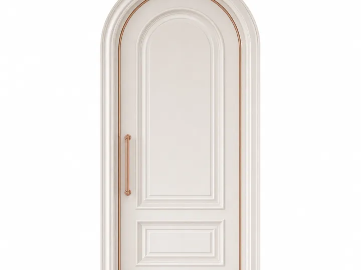 Fadior Silhouette Interior Door Suite with Boiserie Arched Passage Door — 304 stainless steel interior door system,