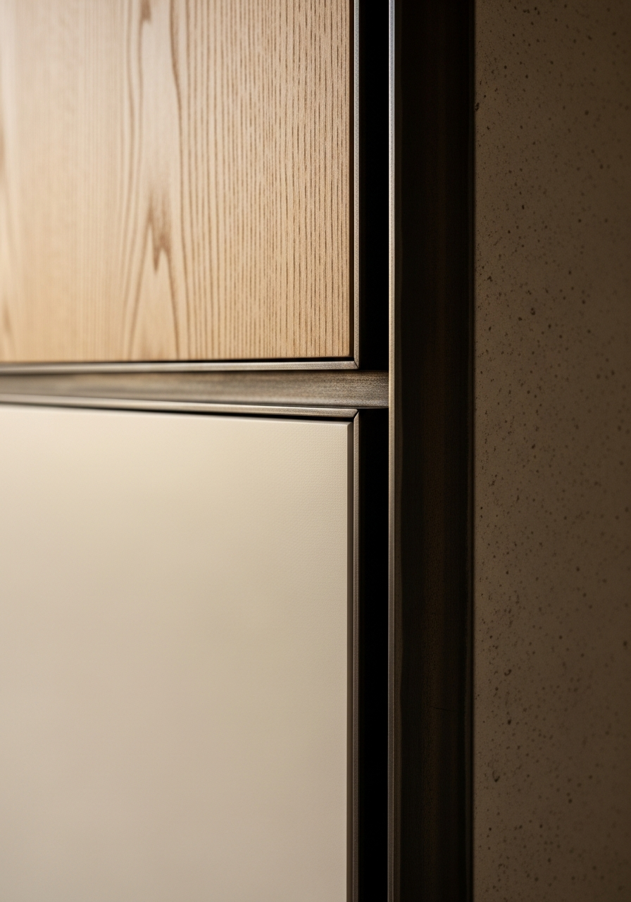 Fadior Brera Wardrobe Suite — close-up of stainless steel finish and hardware detail