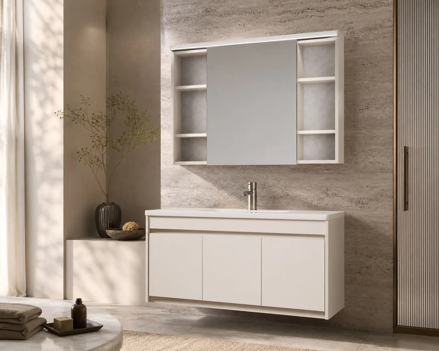 Top-Light Mirror-Cabinet Vanity 1000×485×500 mm