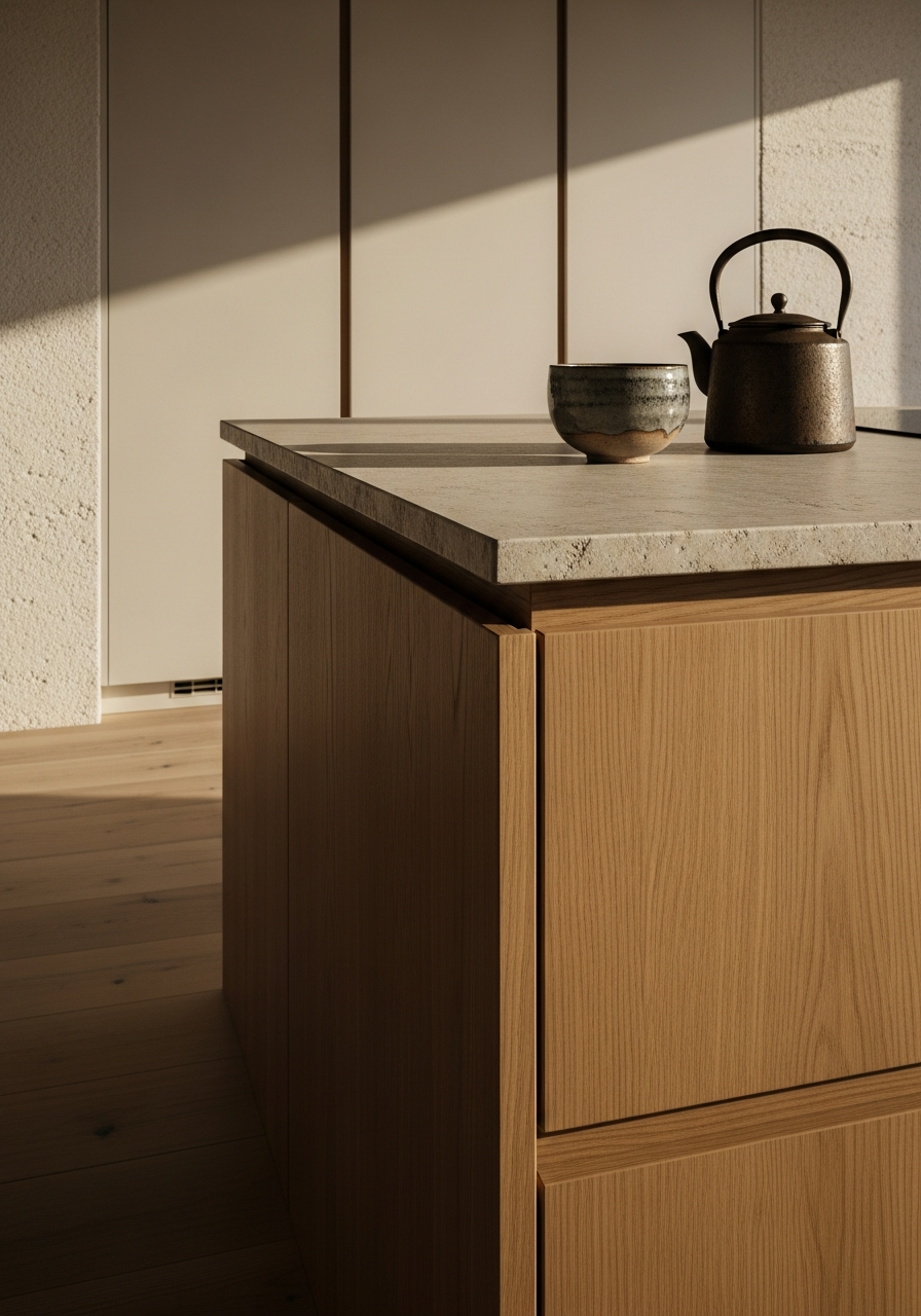 Fadior Terrena Kitchen Suite — close-up of stainless steel finish and hardware detail