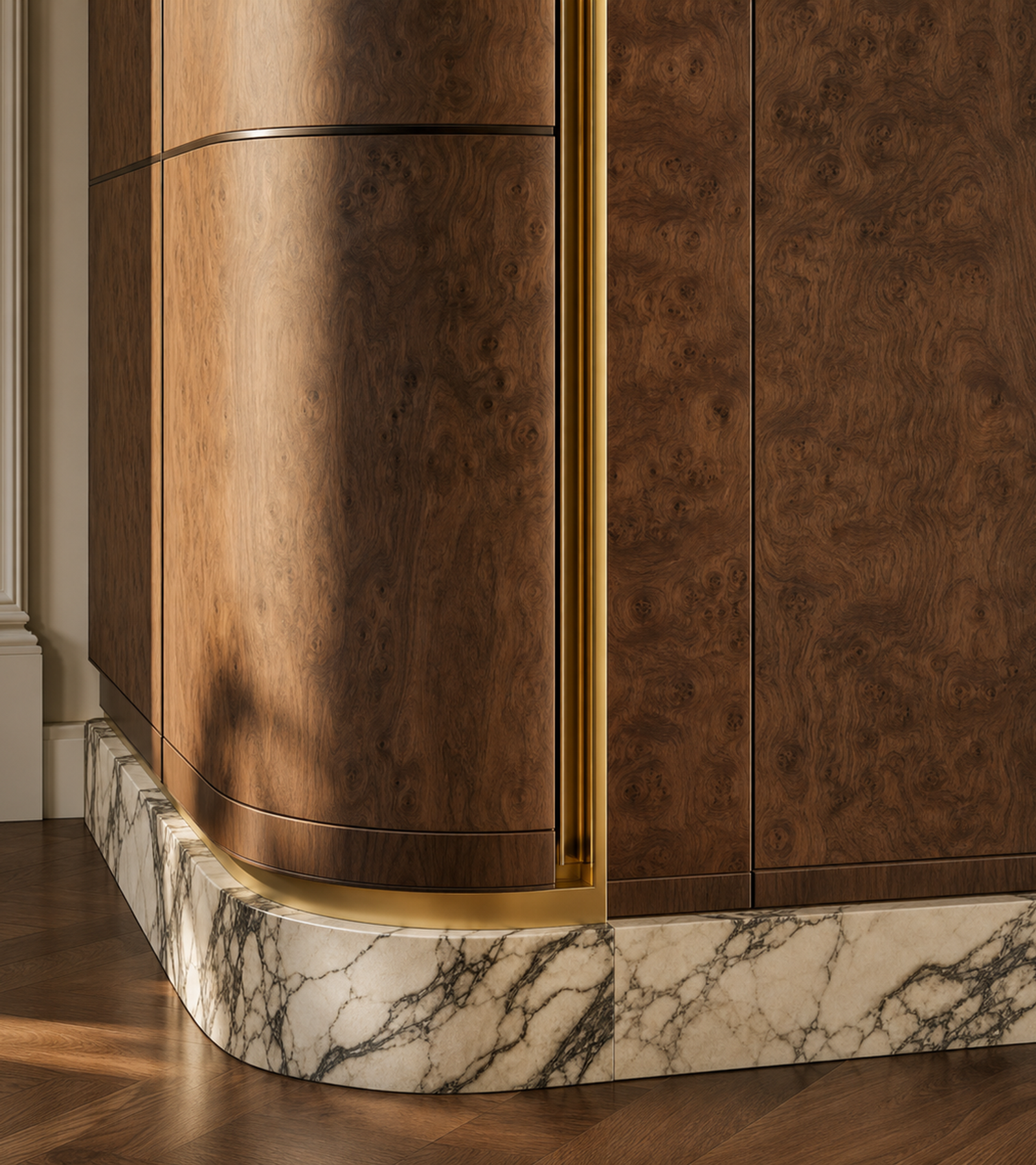 Suite de Armario Radiance con Hueco para Prendas de Borde Suave acabado y detalle