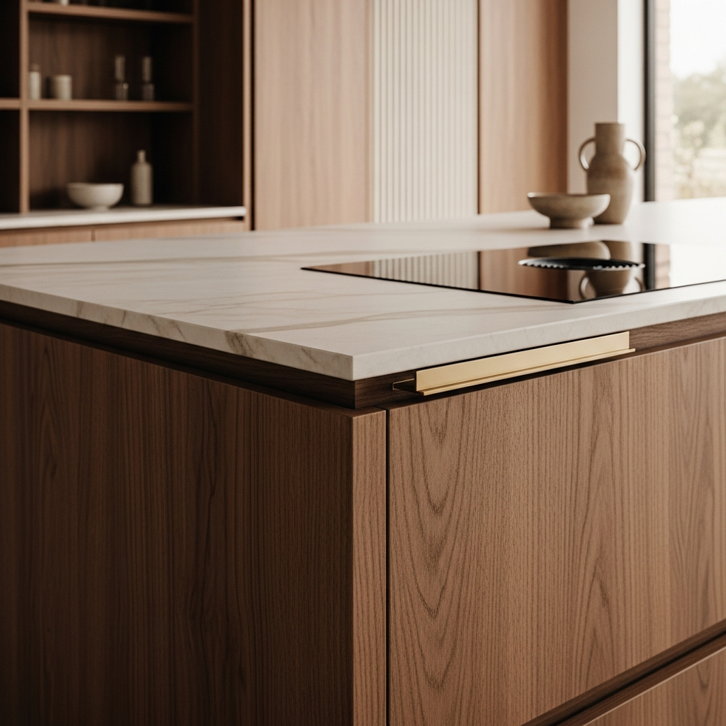 Kitchen Countertop Cabinet Pairing: The Material Dialogue Defining 2026 Luxury gallery image 1